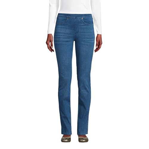 Women's Starfish High Rise Knit Denim Straight Jeans