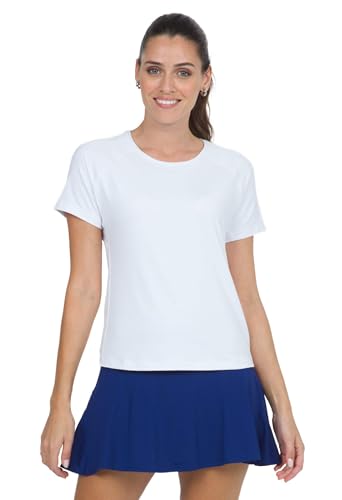 Athleisure Wear Sun Protective UPF 50 Icefil Cooling Tech Solid Short Sleeve Crew Neck - 85000