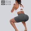 Workout Gym Biker Shorts, High Waisted Butt Lifting Scrunch Butt Sports Seamless Shorts Sets 4 Piece