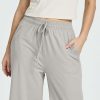 3 Pack: Women's Ultra-Soft Wide Leg Loose Capri Open Bottom Pants - Yoga Lounge Pockets(Available in Plus)