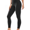 Womens Butterluxe High Waisted Yoga Leggings 25" - Double Seamed Buttery Soft Comfy Athletic Gym Workout Pants