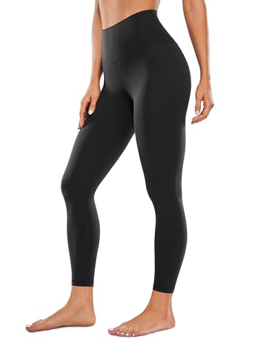 Womens Butterluxe High Waisted Yoga Leggings 25" - Double Seamed Buttery Soft Comfy Athletic Gym Workout Pants