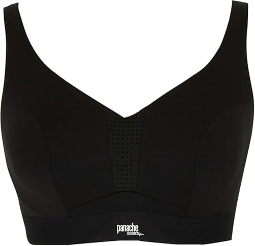 Endurance Wired Sports Bra | Black 38J | High Impact, Supportive Sports Bra for Women, Exercise & Workout Bra