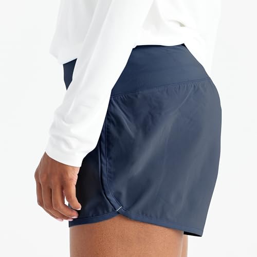 Women's Lined Breeze Short - Moisture-Wicking Active Shorts with Sun Protection UPF 50+ and Bamboo Viscose Liner