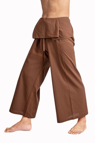Thai Fisherman Pants - Hakama Pants Adjustable & Stylish for Yoga, Meditation, Dance, Martial Arts & More