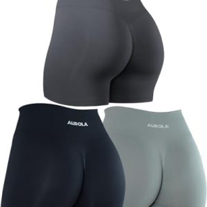 Dream Collection Women Workout Shorts High Waist Gym Shorts, Scrunch Butt Seamless Athletic Shorts