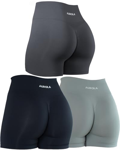 Dream Collection Women Workout Shorts High Waist Gym Shorts, Scrunch Butt Seamless Athletic Shorts