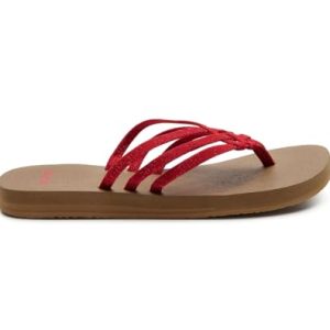 Yoga Sandy II Sparkle | Flip Flops for Women | Yoga Sandals For Women | Women's Beach Sandals | Memory Foam Footbed
