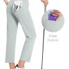 Women's Golf Pants with Pockets Petite Stretch Work Pant High Waisted Sweatpants for Travel Athletic