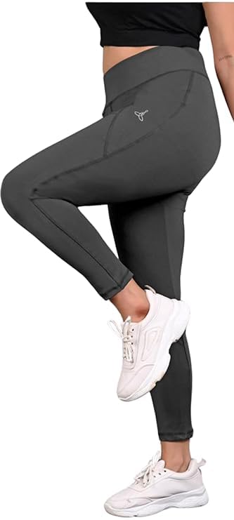 Gym Pants for Women - Stylish Workout and Yoga Wear & Purple Skinny Super Stretch Dryfit Fabric Lower Stretchable, MAROON, 25