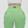 Women’s Active wear Leggings, High Waist Cargo Pockets Design, Squat-Proof and Non See-Through Pants for Workout, Yoga, Running,