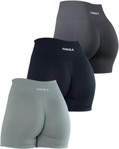 Dream Collection Women Workout Shorts High Waist Gym Shorts, Scrunch Butt Seamless Athletic Shorts