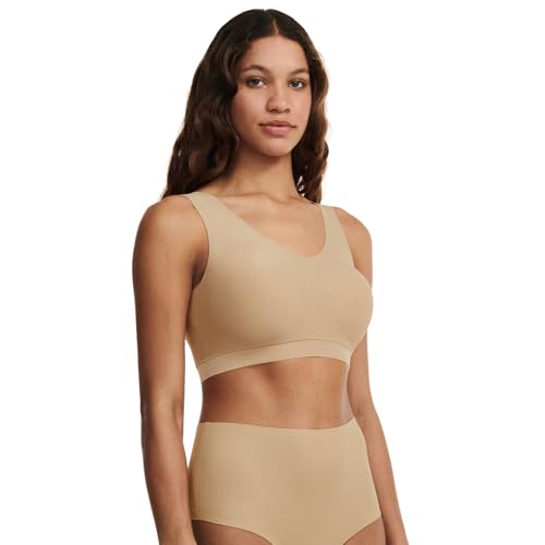 Women's Soft Stretch Padded V-Neck Bra Top