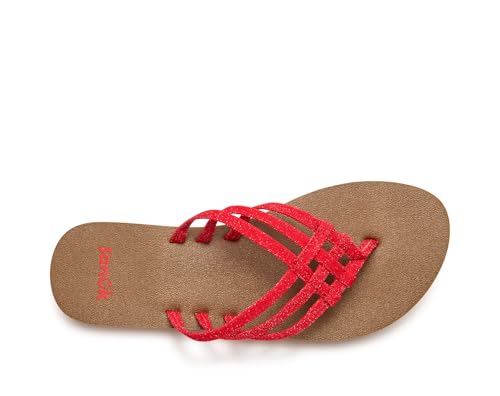 Yoga Sandy II Sparkle | Flip Flops for Women | Yoga Sandals For Women | Women's Beach Sandals | Memory Foam Footbed