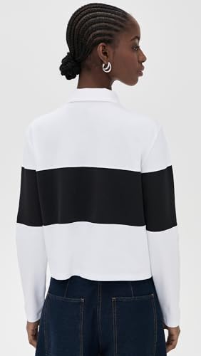 Women's Crop Rugby Striped Tee