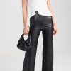 Women's Faux Leather Wide Leg Pants