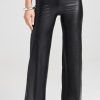 Women's Faux Leather Wide Leg Pants