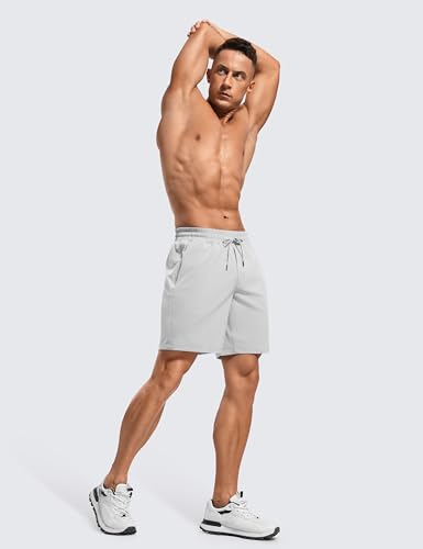 Men's Linerless Workout Shorts - 7'' Quick Dry for Running Sports Athletic Gym with Pockets