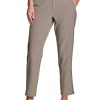 Women's Ankle Pant, Quick Drying Lightweight Stretch Woven Flat-Front Straight Leg Pants