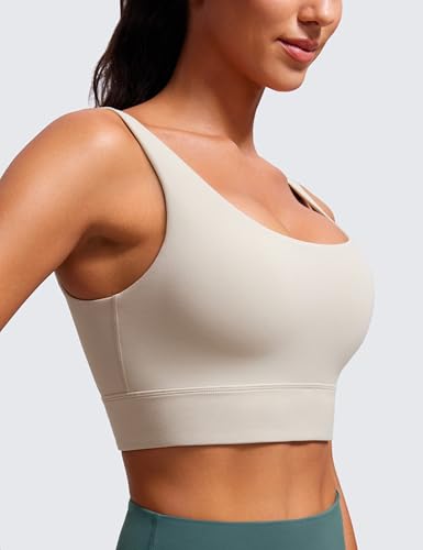 Butterluxe Womens U Back Sports Bra - Scoop Neck Padded Low Impact Yoga Clothes Workout Crop Top with Built in Pads