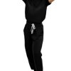 Scrubs for Women Scrub Sets, Slim Scrubs Stretch Top & Jogger Scrub Pants with Multi Pocket Yoga Waistband