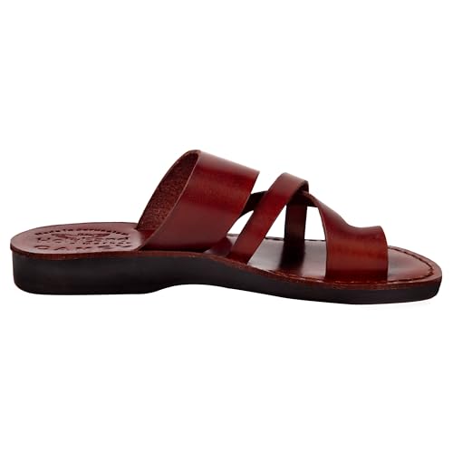 Mens/Womens Leather Biblical Sandals/Slides From Jerusalem (Shepherd's Field II)