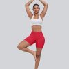 Workout Gym Biker Shorts, High Waisted Butt Lifting Scrunch Butt Sports Seamless Shorts Sets 4 Piece