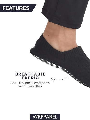 Anti Skid Non Slip Slipper Socks Men Grippy Socks Woman Yoga Pilates Barre Hospital Old Age | 2 Pairs, L/XL/XXL