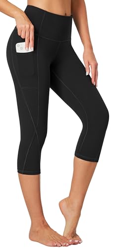 Capri Leggings for Women High Waisted Capri Leggings with Pockets for Women Tummy Control Yoga Pants Women