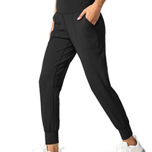 Women's Joggers High Waisted Yoga Pants with Pockets Loose Leggings for Women Workout, Athletic, Lounge