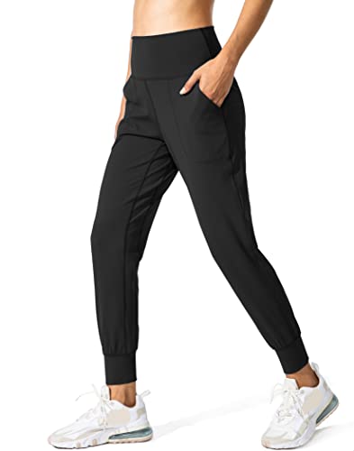 Women's Joggers High Waisted Yoga Pants with Pockets Loose Leggings for Women Workout, Athletic, Lounge