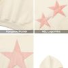Star Hoodies Y2k Oversized Graphic Hoodies Aesthetic 90s Crewneck Sweatshirt Long Sleeve Pullover Tops