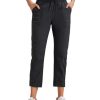 Womens Casual 7/8 Pants 25"- Lightweight Workout Outdoor Athletic Track Travel Lounge Joggers Pockets