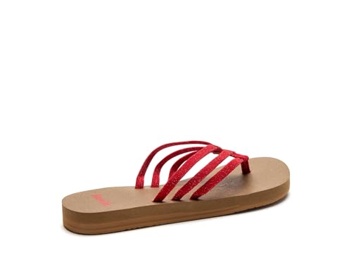 Yoga Sandy II Sparkle | Flip Flops for Women | Yoga Sandals For Women | Women's Beach Sandals | Memory Foam Footbed
