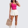 Butterluxe One Strap Longline Sports Bra for Women - Asymmetrical Yoga Crop Padded Workout Tanks