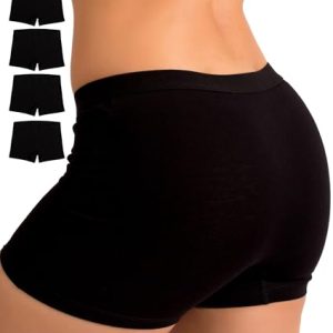 Women’s Cotton Boyshort Underwear Panties – Breathable Underwear for Women, Tagless Boxer Briefs, Seamless Boy Shorts