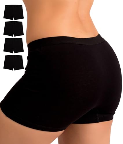 Women’s Cotton Boyshort Underwear Panties – Breathable Underwear for Women, Tagless Boxer Briefs, Seamless Boy Shorts