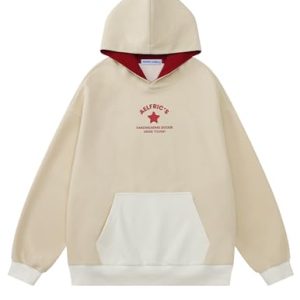 Star Hoodie Women Graphic Hoodies Unisex Oversized Print Hoody Y2k Streetwear Hooded Sweatshirt Pocket Pullover