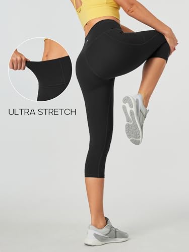 Capri Leggings for Women High Waisted Capri Leggings with Pockets for Women Tummy Control Yoga Pants Women