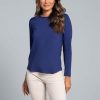 Athleisure Wear Sun Protective UPF 50 Icefil Cooling Tech Long Sleeve Crew Neck Top with Under Arm Mesh – 83000