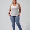 Plus Size Women's Casual Sports Tank Top,Breathable and Soft, for Sports and Daily Life Wear