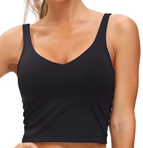 Womens' Sports Bra Longline Wirefree Padded with Medium Support