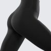 Womens Butterluxe High Waisted Yoga Leggings 25" - Double Seamed Buttery Soft Comfy Athletic Gym Workout Pants