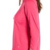 Women’s Long Sleeve Quarter-Zip Pullover – Lightweight, UPF 30+, Thumbholes & Reflective Cuff for Golf & Activewear