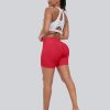 Workout Gym Biker Shorts, High Waisted Butt Lifting Scrunch Butt Sports Seamless Shorts Sets 4 Piece
