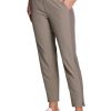 Women's Ankle Pant, Quick Drying Lightweight Stretch Woven Flat-Front Straight Leg Pants
