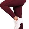 Gym Pants for Women - Stylish Workout and Yoga Wear & Purple Skinny Super Stretch Dryfit Fabric Lower Stretchable, MAROON, 25