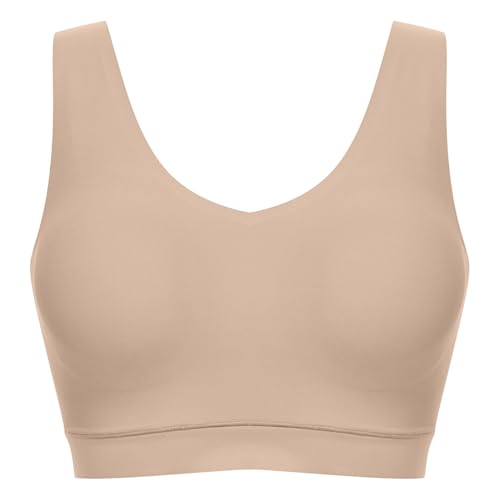 Women's Soft Stretch Padded V-Neck Bra Top