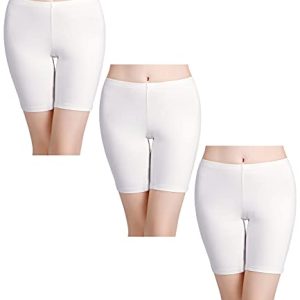 Women's Anti Chafing Cotton Underwear Boy Shorts Long Leg Boyshorts Panties 3 Pack