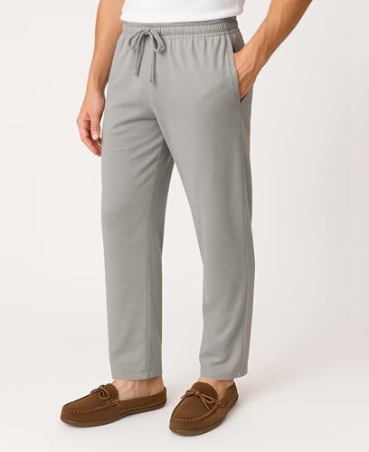 Men's 6 Pack 100% Cotton Jersey Knit Yoga Lounge & Sleep Pajama Pants